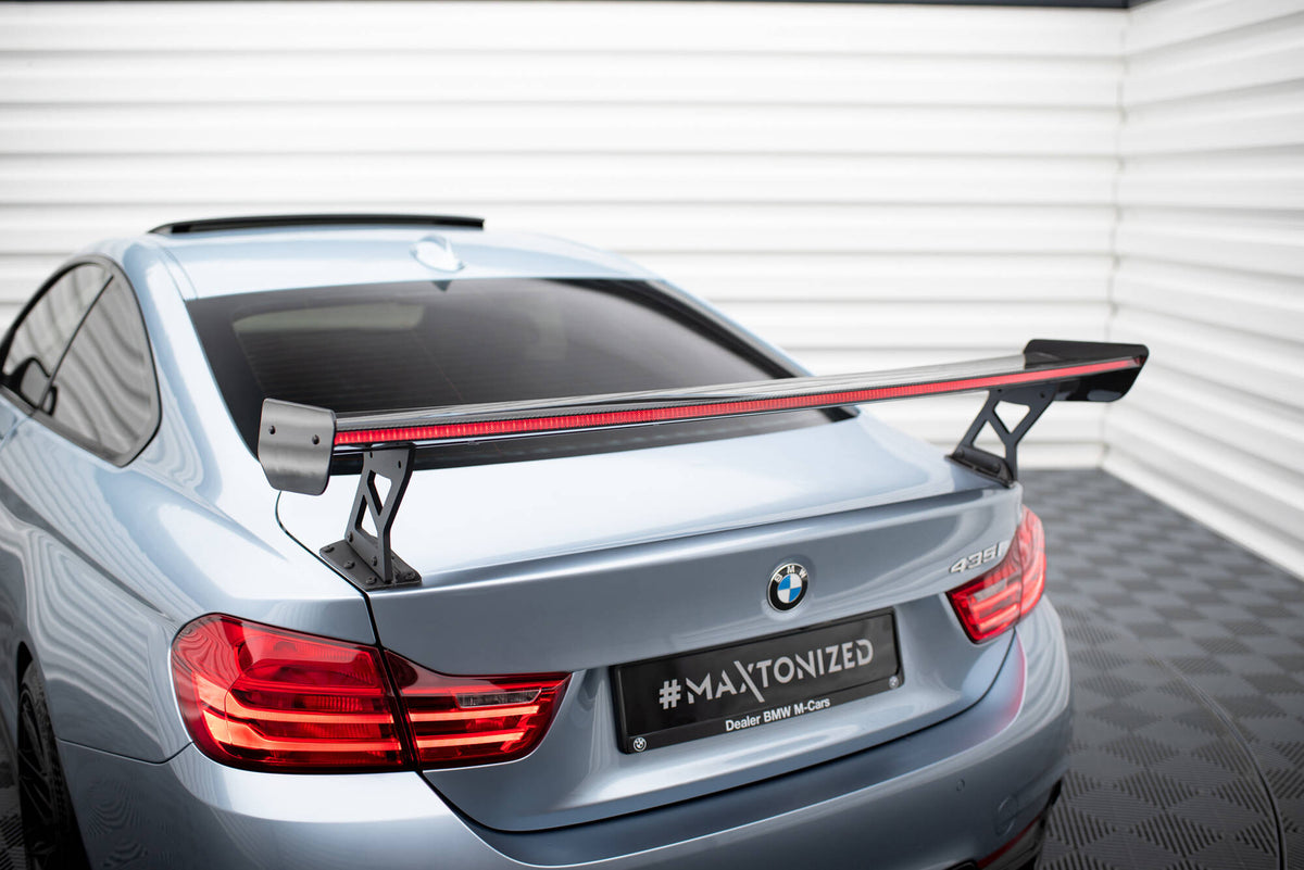 Carbon Spoiler With External Brackets Uprights + LED suitable for BMW 4 F32 / 4 F32 M-Pack Coupe