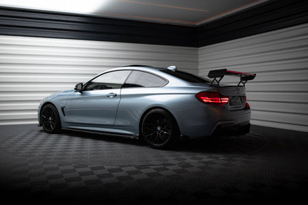 Carbon Spoiler With External Brackets Uprights + LED suitable for BMW 4 F32 / 4 F32 M-Pack Coupe