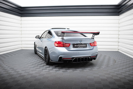 Carbon Spoiler With External Brackets Uprights + LED suitable for BMW 4 F32 / 4 F32 M-Pack Coupe