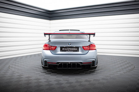 Carbon Spoiler With External Brackets Uprights + LED suitable for BMW 4 F32 / 4 F32 M-Pack Coupe