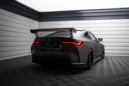 Carbon Spoiler With External Brackets Uprights + LED suitable for BMW M4 G82 / G82 Facelift / M440i / 4 M-Pack G22 / G22 Facelift