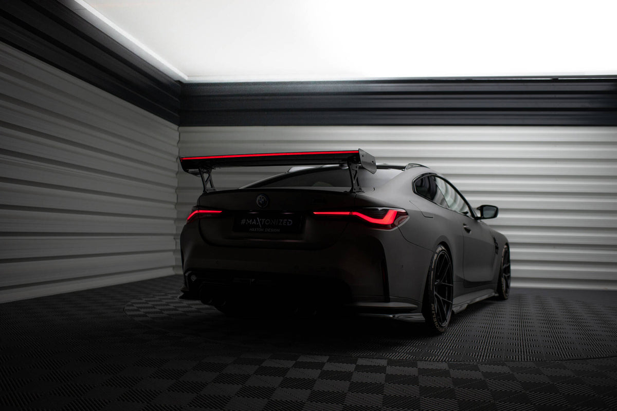 Carbon Spoiler With External Brackets Uprights + LED suitable for BMW M4 G82 / G82 Facelift / M440i / 4 M-Pack G22 / G22 Facelift