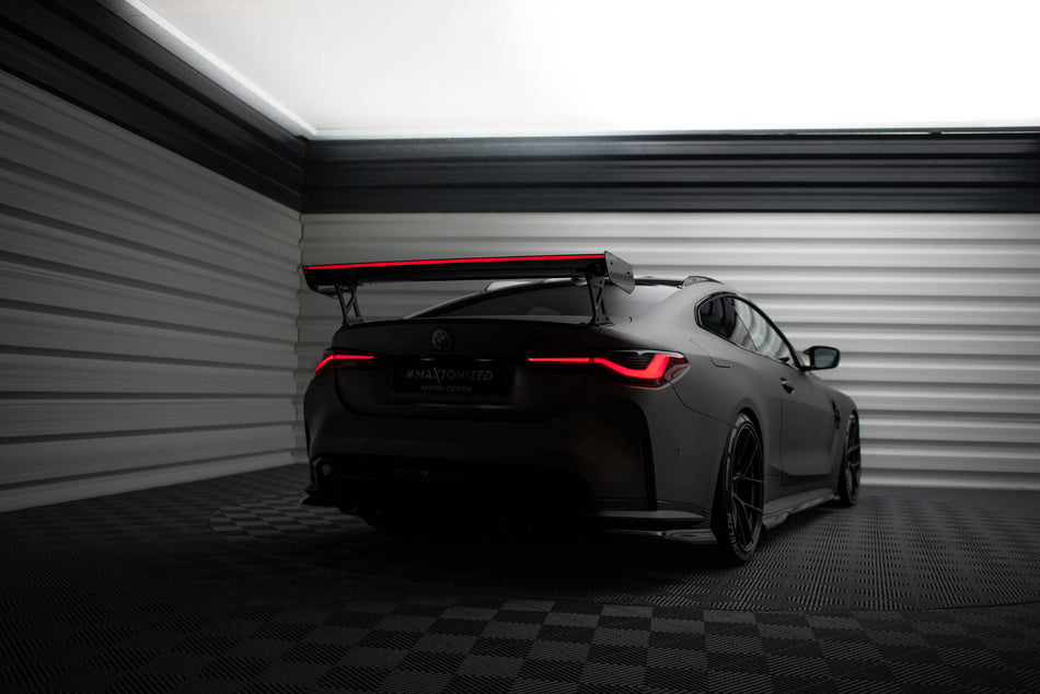 Carbon Spoiler With External Brackets Uprights + LED suitable for BMW M4 G82 / G82 Facelift / M440i / 4 M-Pack G22 / G22 Facelift