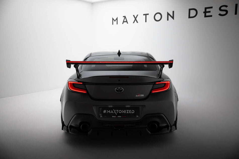 Carbon Spoiler With External Brackets Uprights + LED suitable for Toyota GR86 / Subaru BRZ Mk2