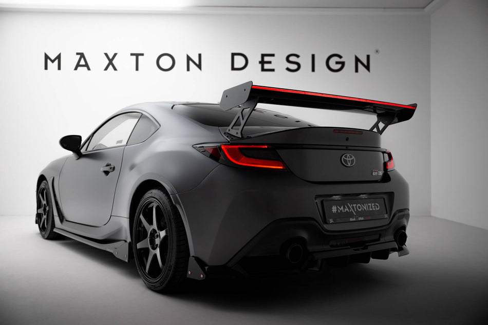 Carbon Spoiler With External Brackets Uprights + LED suitable for Toyota GR86 / Subaru BRZ Mk2