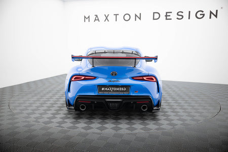 Carbon Spoiler With External Brackets Uprights + LED suitable for Toyota Supra Mk5