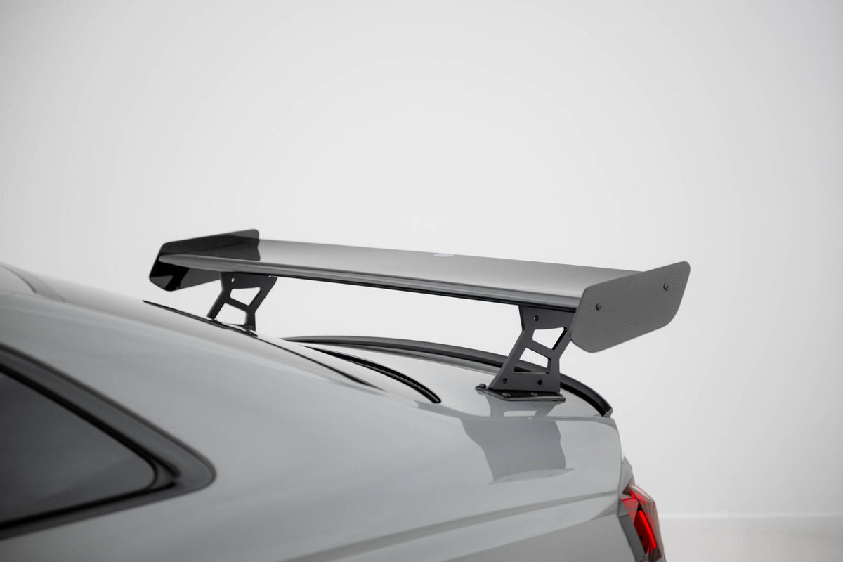 Carbon Spoiler With External Brackets Uprights V.2 suitable for Audi A5 / A5 S-Line / S5 / RS5 Coupe F5 / F5 Facelift