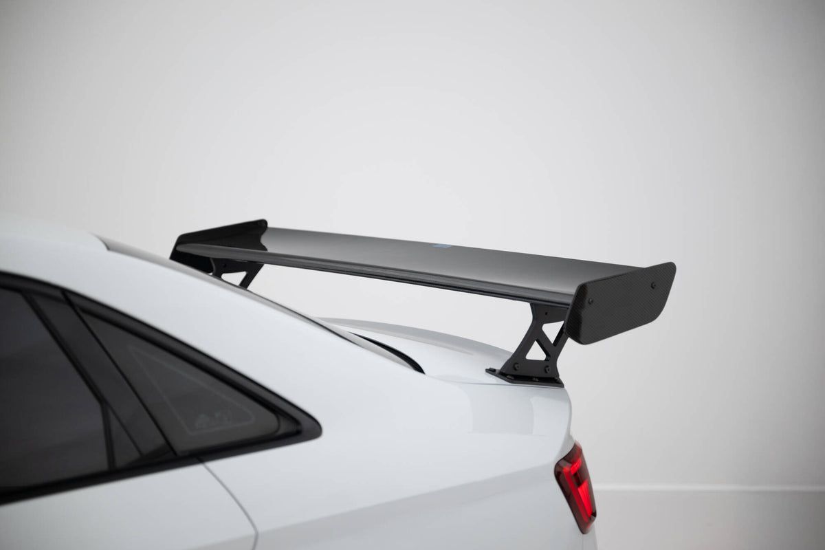 Carbon Spoiler With External Brackets Uprights suitable for Audi A3 / A3 S-Line / S3 / RS3 Sedan 8V / 8V Facelift