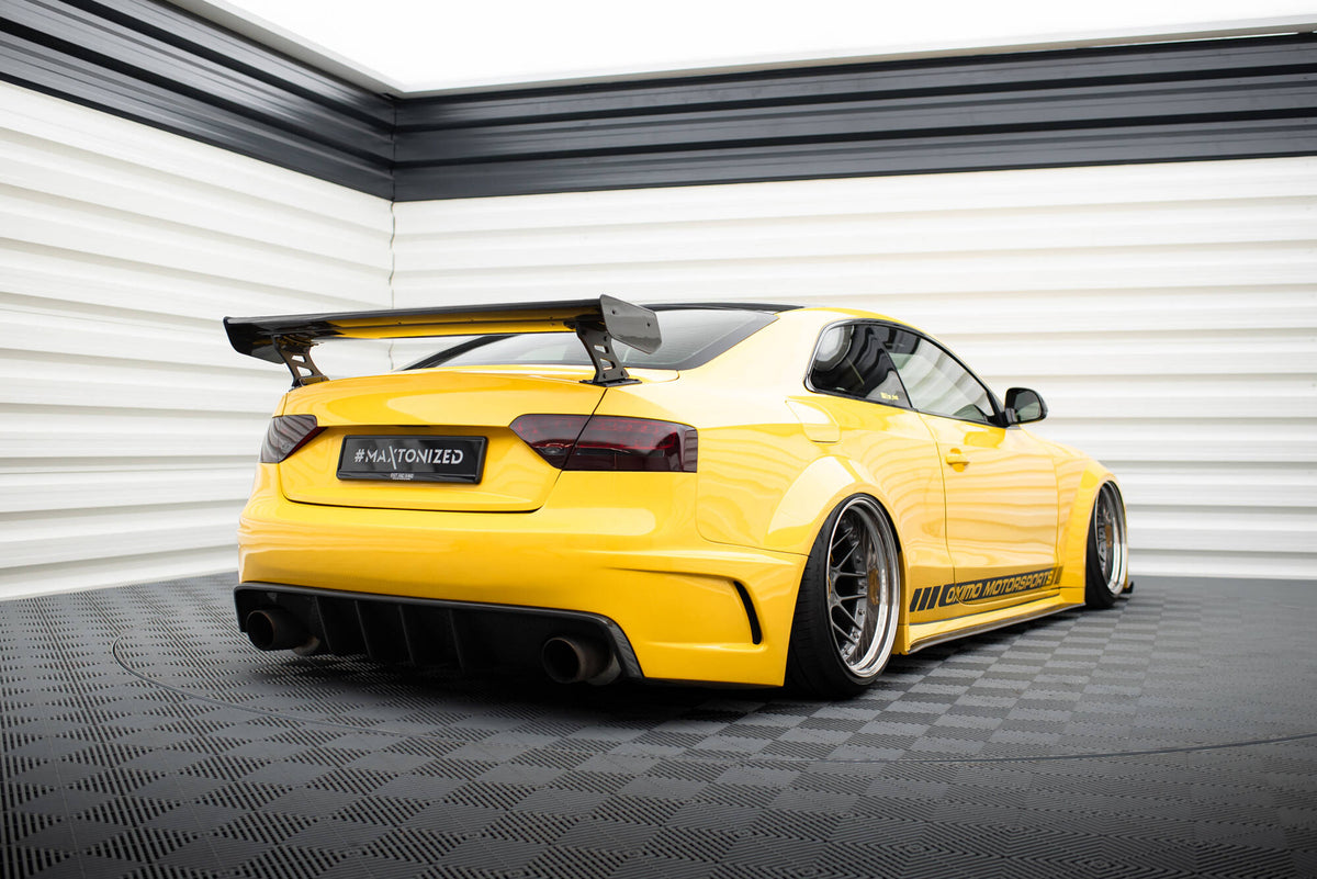 Carbon Spoiler With External Brackets Uprights suitable for Audi A5 Coupe 8T