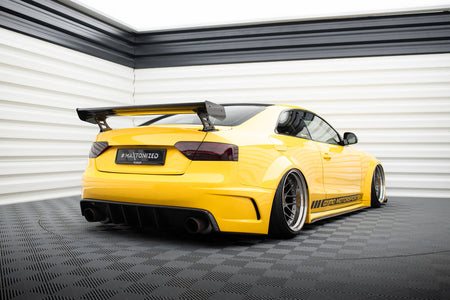 Carbon Spoiler With External Brackets Uprights suitable for Audi A5 Coupe 8T