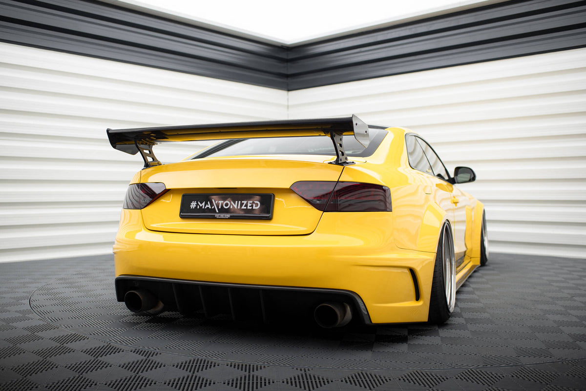 Carbon Spoiler With External Brackets Uprights suitable for Audi A5 Coupe 8T