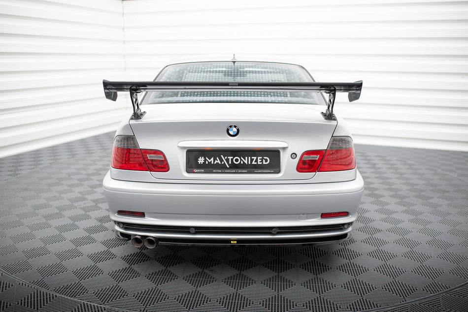 Carbon Spoiler With External Brackets Uprights suitable for BMW 3 Coupe E46