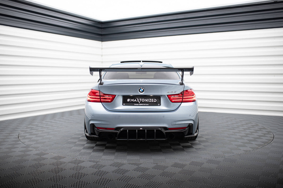 Carbon Spoiler With External Brackets Uprights suitable for BMW 4 F32 / 4 F32 M-Pack Coupe