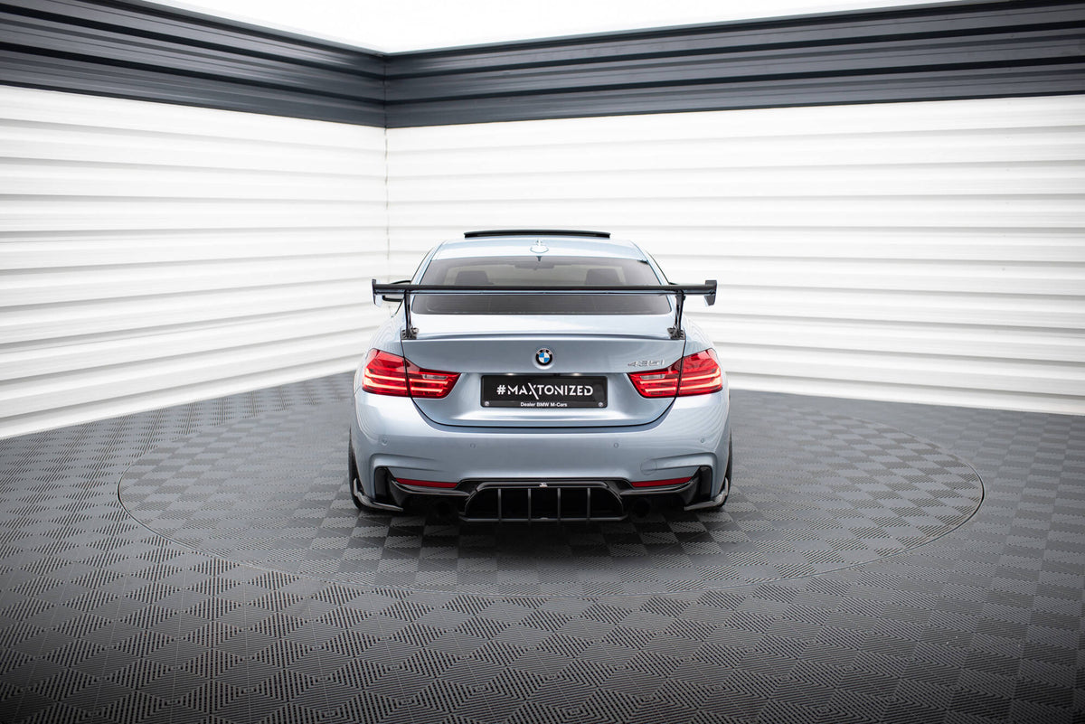 Carbon Spoiler With External Brackets Uprights suitable for BMW 4 F32 / 4 F32 M-Pack Coupe