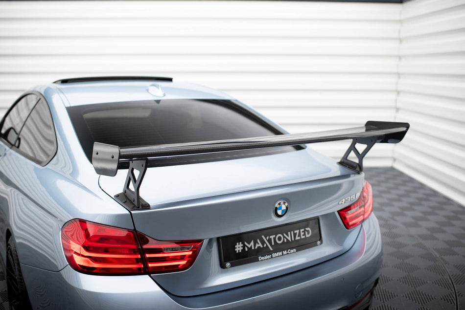Carbon Spoiler With External Brackets Uprights suitable for BMW 4 F32 / 4 F32 M-Pack Coupe