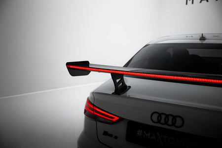 Carbon Spoiler With Internal Brackets Uprights + LED suitable for Audi A3 / A3 S-Line / S3 / RS3 Sedan 8V / 8V Facelift