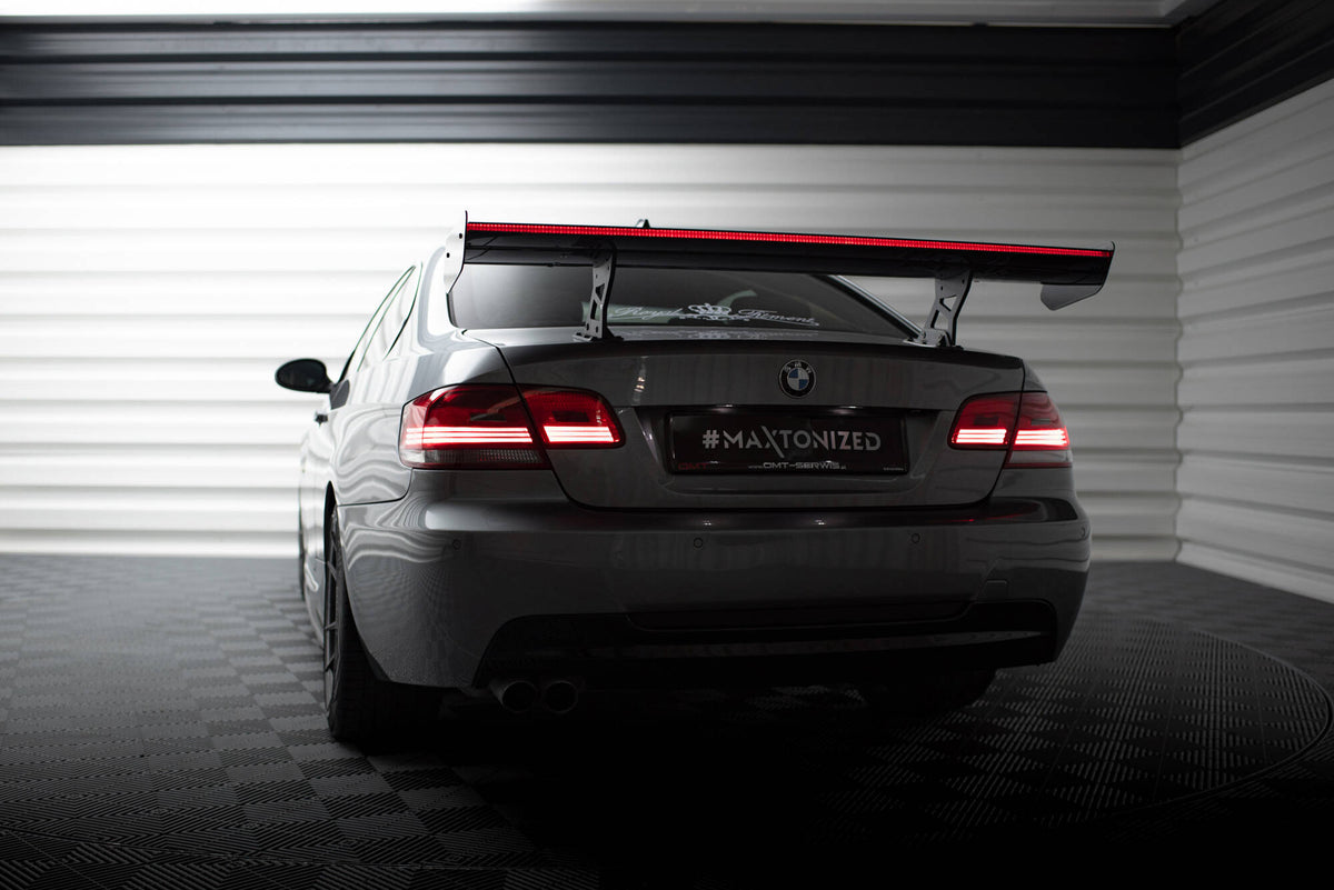 Carbon Spoiler With Internal Brackets Uprights + LED suitable for BMW 3 / M3 Coupe E92