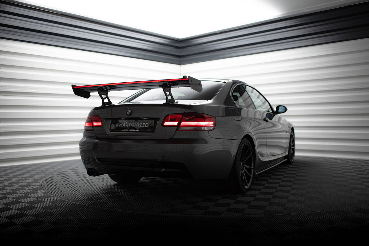 Carbon Spoiler With Internal Brackets Uprights + LED suitable for BMW 3 / M3 Coupe E92