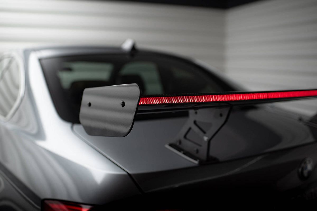 Carbon Spoiler With Internal Brackets Uprights + LED suitable for BMW 3 / M3 Coupe E92