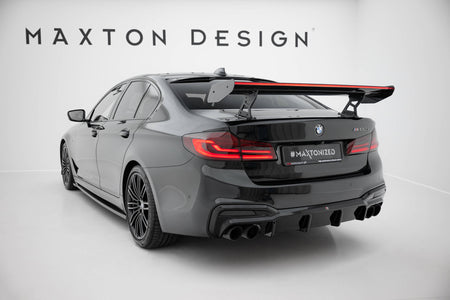 Carbon Spoiler With Internal Brackets Uprights + LED suitable for BMW 5 / M5 Sedan G30 / F90