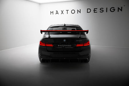 Carbon Spoiler With Internal Brackets Uprights + LED suitable for BMW 5 / M5 Sedan G30 / F90