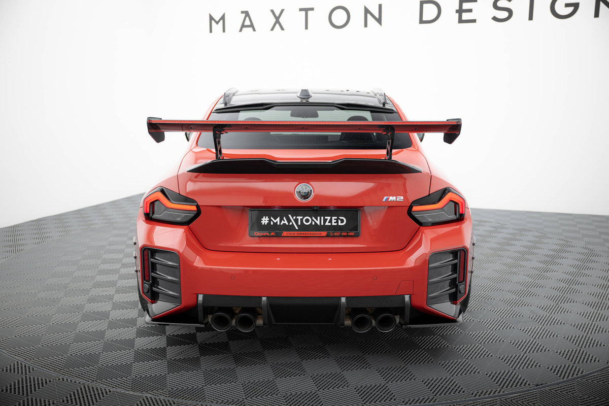 Carbon Spoiler With Internal Brackets Uprights + LED suitable for BMW M2 G87