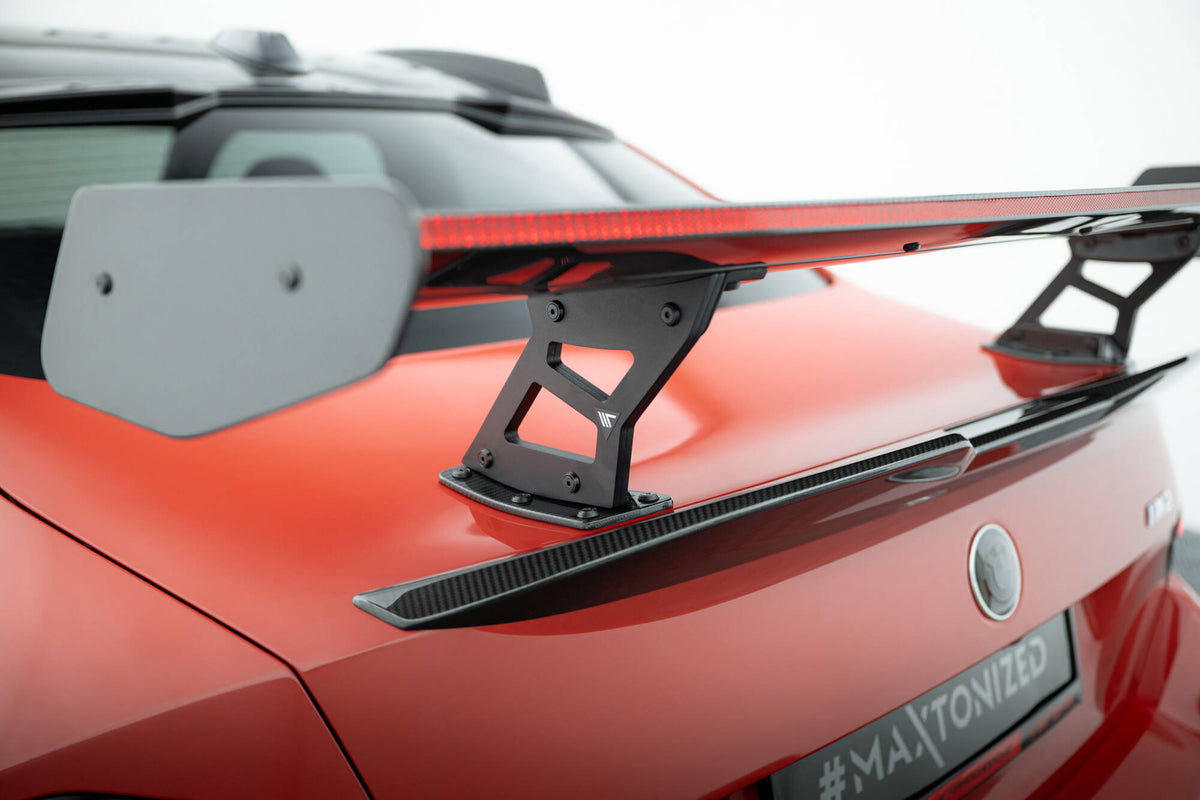 Carbon Spoiler With Internal Brackets Uprights + LED suitable for BMW M2 G87