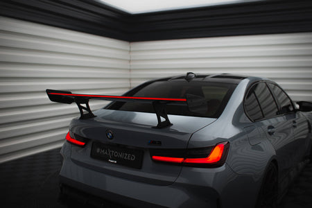 Carbon Spoiler With Internal Brackets Uprights + LED suitable for BMW M3 G80 / M340i G20 / 3 M-Pack G20 / 3 Standard G20