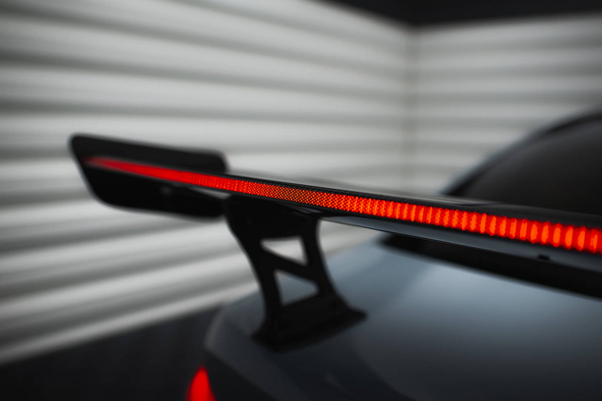 Carbon Spoiler With Internal Brackets Uprights + LED suitable for BMW M3 G80 / M340i G20 / 3 M-Pack G20 / 3 Standard G20