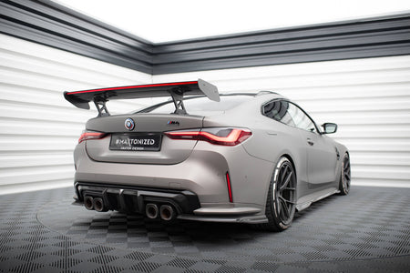 Carbon Spoiler With Internal Brackets Uprights + LED suitable for BMW M4 G82 / G82 Facelift / M440i / 4 M-Pack G22 / G22 Facelift
