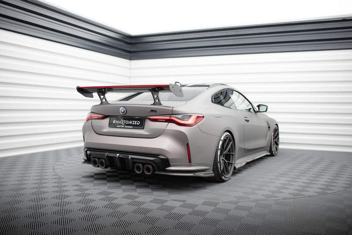 Carbon Spoiler With Internal Brackets Uprights + LED suitable for BMW M4 G82 / G82 Facelift / M440i / 4 M-Pack G22 / G22 Facelift