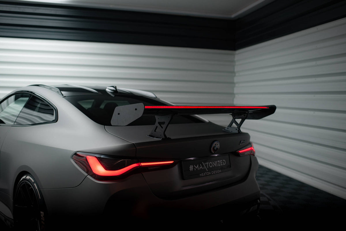 Carbon Spoiler With Internal Brackets Uprights + LED suitable for BMW M4 G82 / G82 Facelift / M440i / 4 M-Pack G22 / G22 Facelift