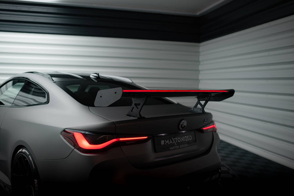 Carbon Spoiler With Internal Brackets Uprights + LED suitable for BMW M4 G82 / G82 Facelift / M440i / 4 M-Pack G22 / G22 Facelift