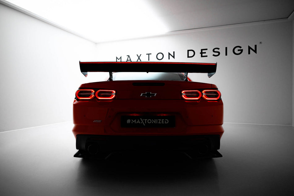 Carbon Spoiler With Internal Brackets Uprights + LED suitable for Chevrolet Camaro SS Mk6 Facelift