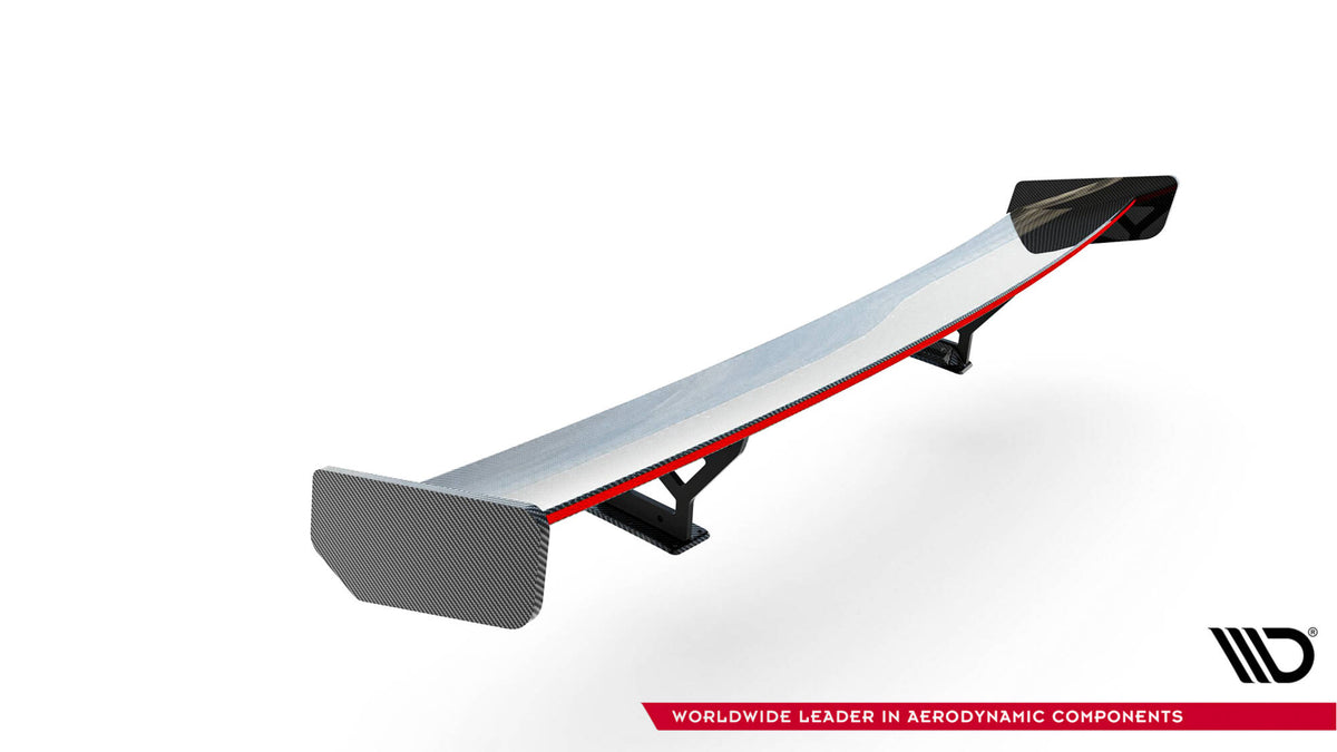 Carbon Spoiler With Internal Brackets Uprights + LED suitable for Honda Civic SI Mk10