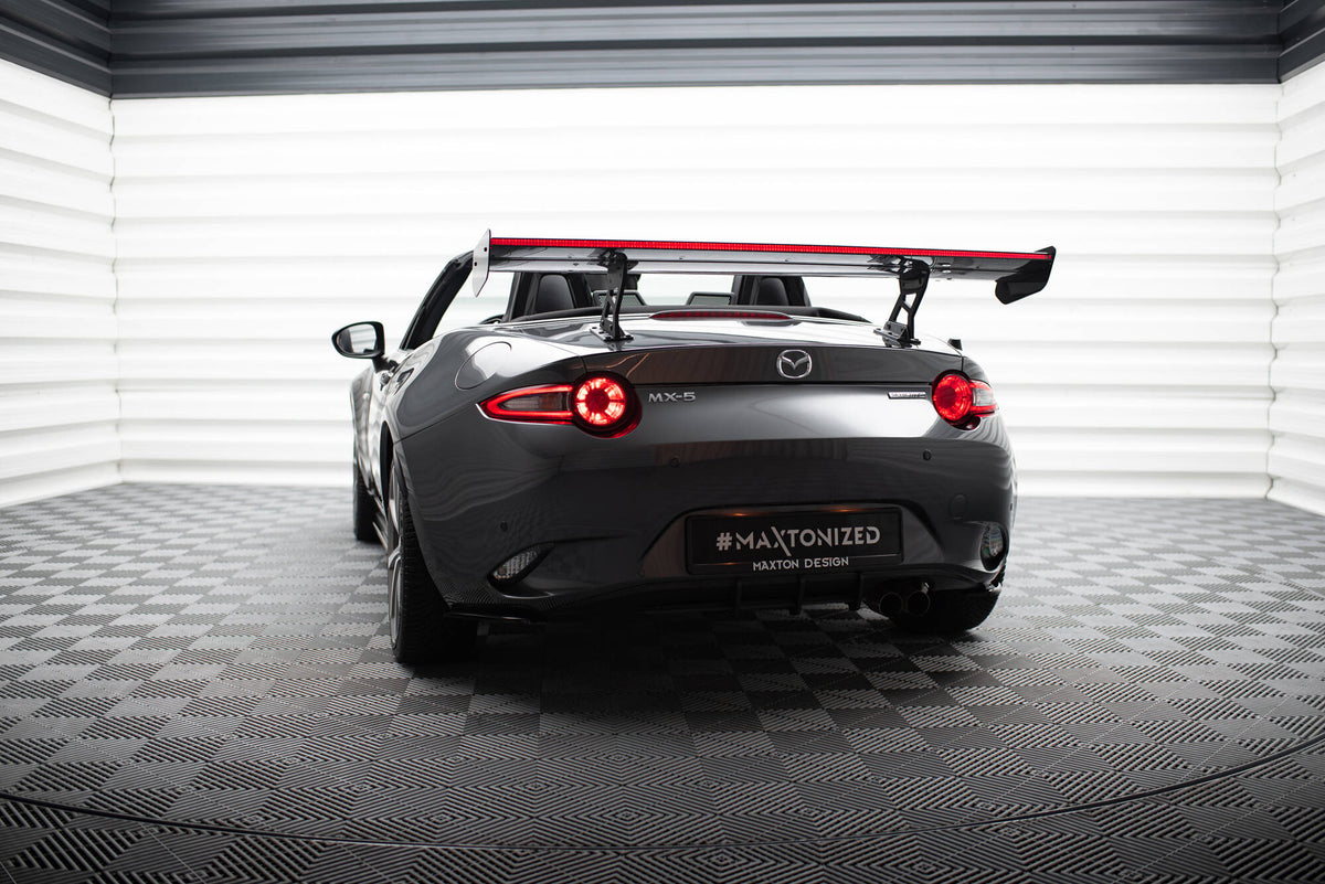 Carbon Spoiler With Internal Brackets Uprights + LED suitable for Mazda MX-5 ND (Mk4)