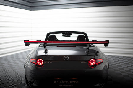 Carbon Spoiler With Internal Brackets Uprights + LED suitable for Mazda MX-5 ND (Mk4)