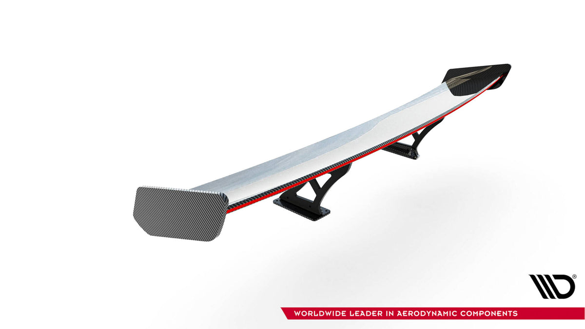 Carbon Spoiler With Internal Brackets Uprights + LED suitable for Toyota GR86 / Subaru BRZ Mk2