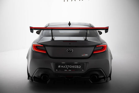 Carbon Spoiler With Internal Brackets Uprights + LED suitable for Toyota GR86 / Subaru BRZ Mk2
