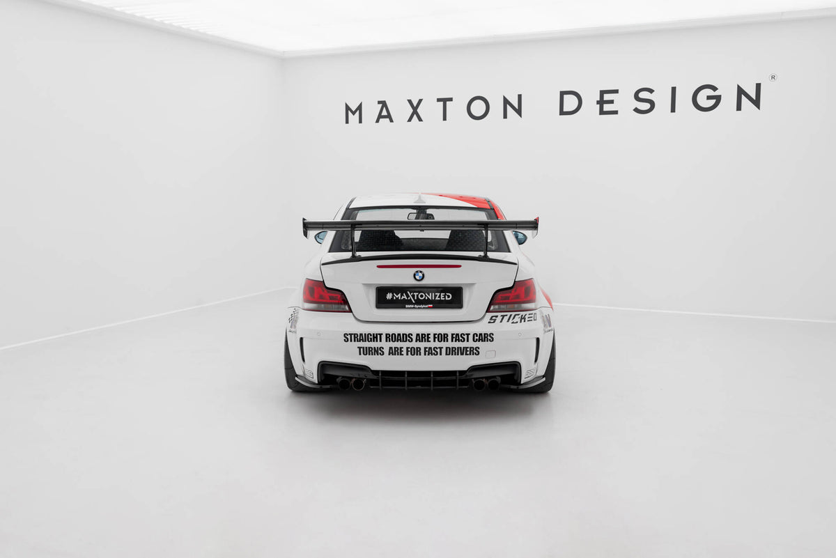 Carbon Spoiler With Internal Brackets Uprights V.1 suitable for BMW 1 M E82