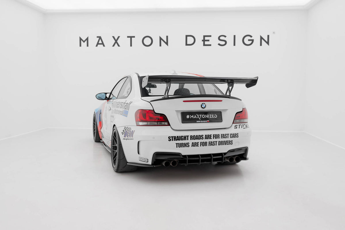 Carbon Spoiler With Internal Brackets Uprights V.1 suitable for BMW 1 M E82