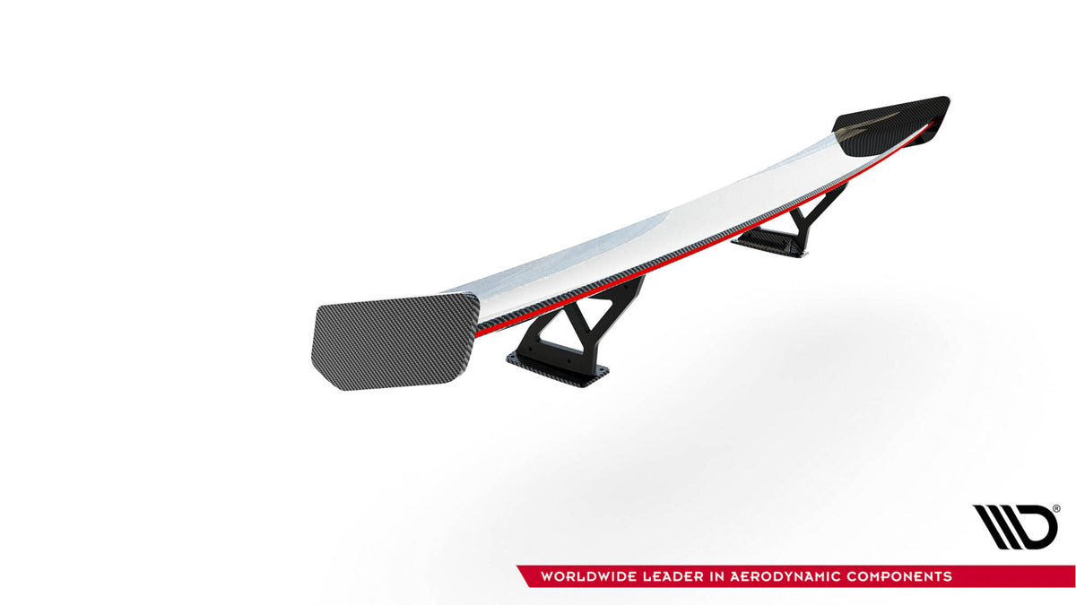 Carbon Spoiler With Internal Brackets Uprights V.2 + LED suitable for BMW 1 M E82