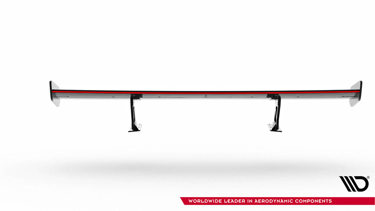 Carbon Spoiler With Internal Brackets Uprights V.2 + LED suitable for BMW 1 M E82