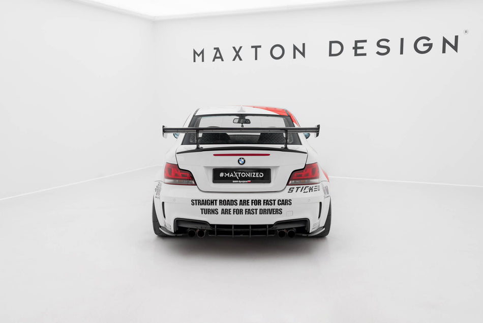Carbon Spoiler With Internal Brackets Uprights V.2 suitable for BMW 1 M E82
