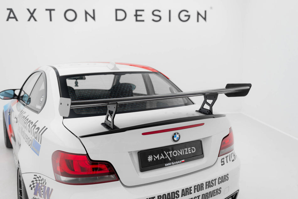 Carbon Spoiler With Internal Brackets Uprights V.2 suitable for BMW 1 M E82