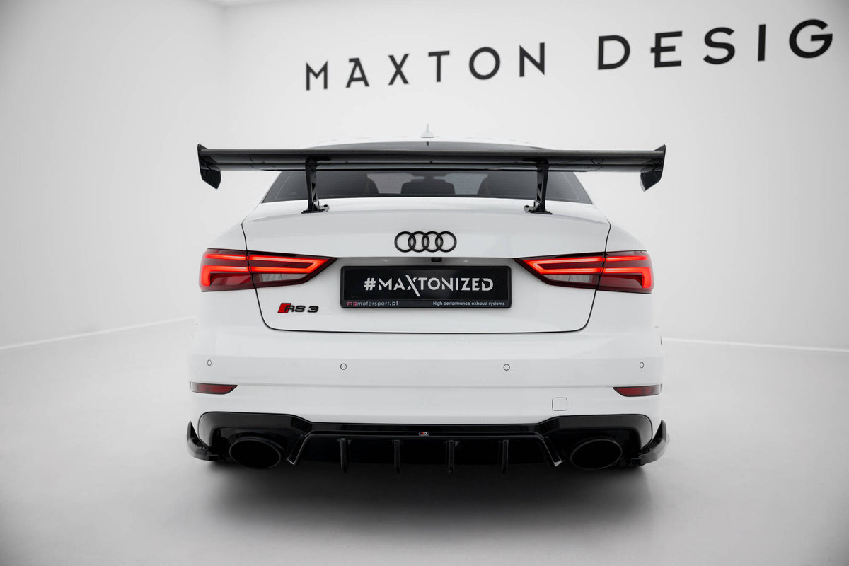 Carbon Spoiler With Internal Brackets Uprights suitable for Audi A3 / A3 S-Line / S3 / RS3 Sedan 8V / 8V Facelift