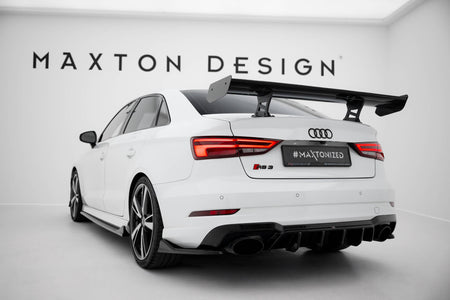 Carbon Spoiler With Internal Brackets Uprights suitable for Audi A3 / A3 S-Line / S3 / RS3 Sedan 8V / 8V Facelift