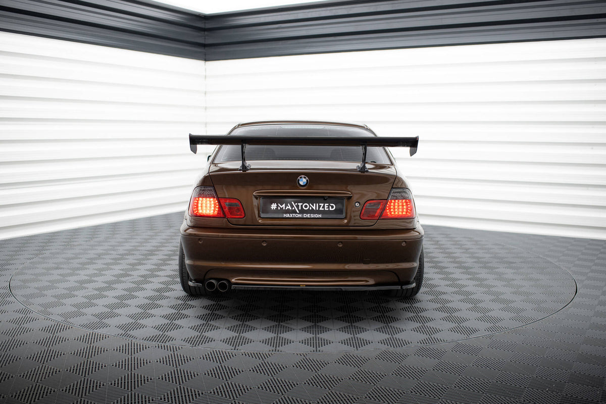 Carbon Spoiler With Internal Brackets Uprights suitable for BMW 3 Coupe E46