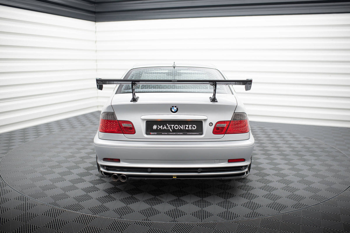 Carbon Spoiler With Internal Brackets Uprights suitable for BMW 3 Coupe E46
