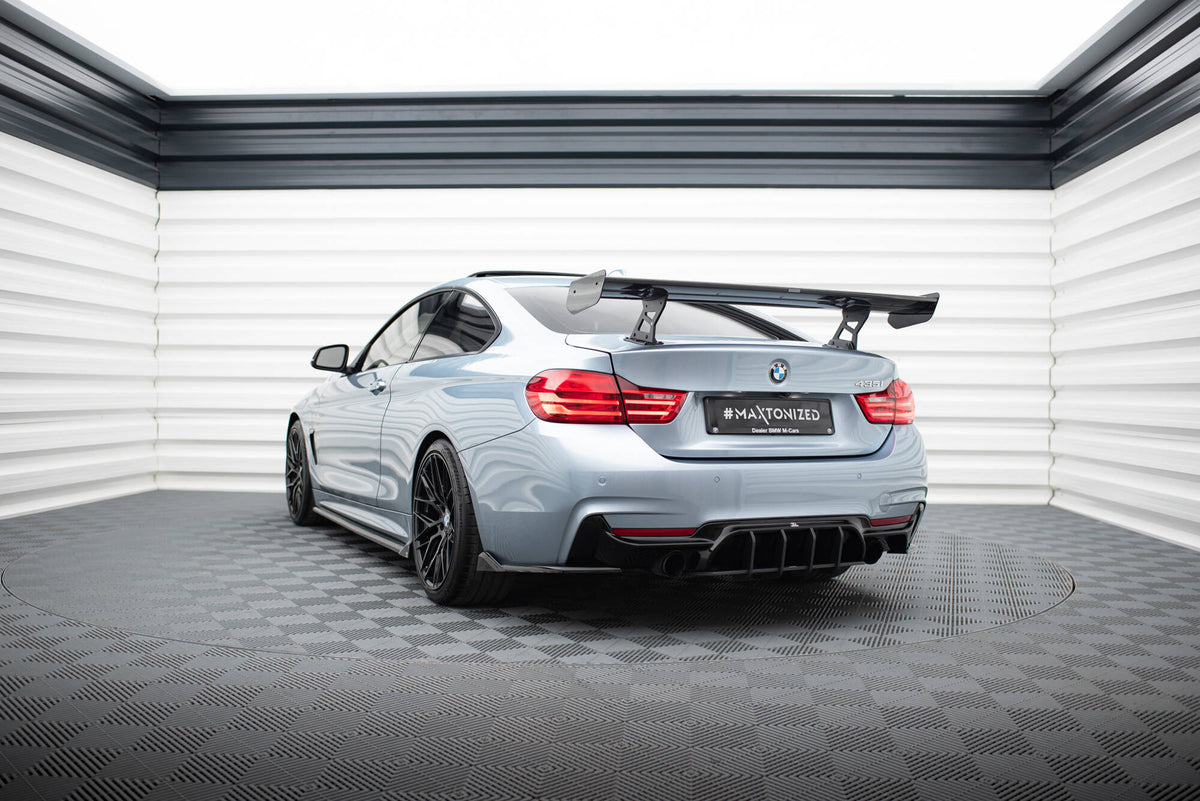 Carbon Spoiler With Internal Brackets Uprights suitable for BMW 4 F32 / 4 F32 M-Pack Coupe